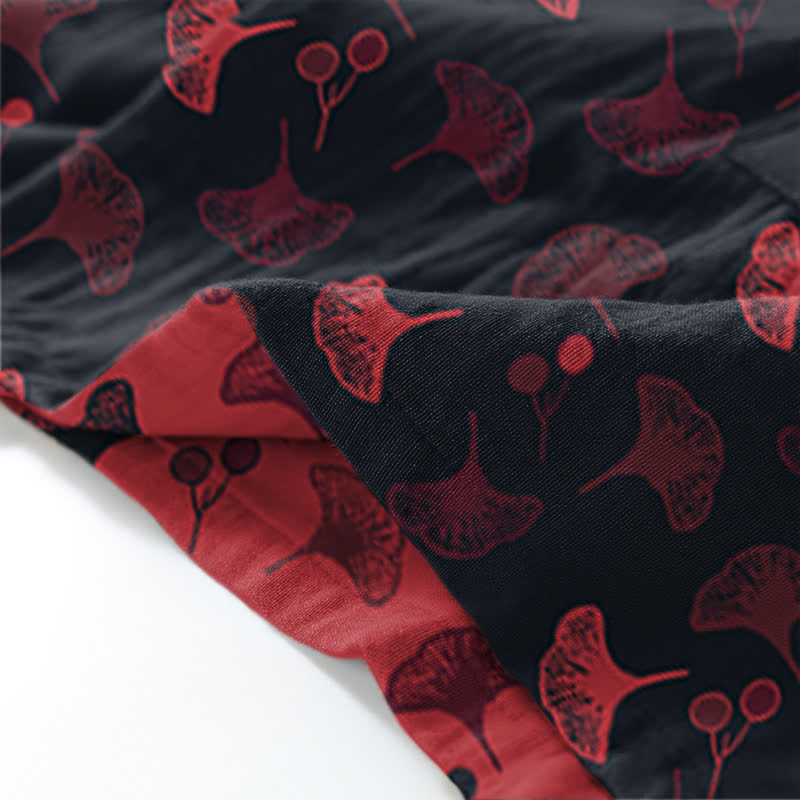 Ensemble de vêtements d'intérieur kimono en coton biologique Ginkgo - image 5