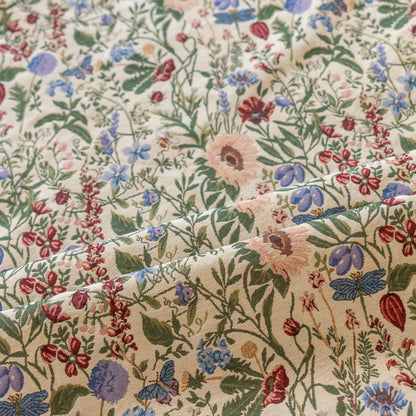 Rideau pittoresque à pompons et motif floral effet dahlia - image 9