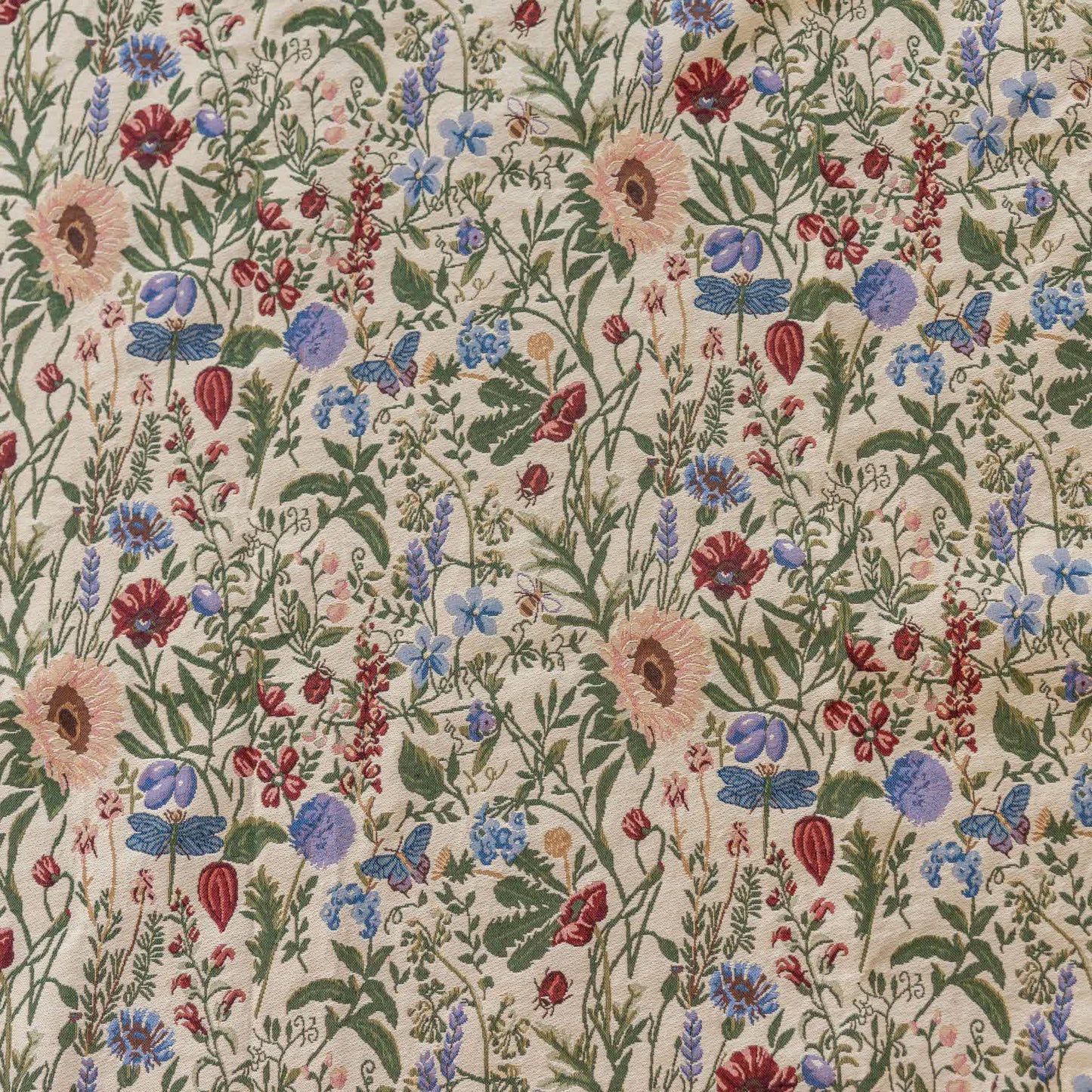Rideau pittoresque à pompons et motif floral effet dahlia - image 10