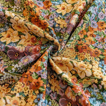 Rideau à pompons luxueux avec fleurs épanouies - image 10