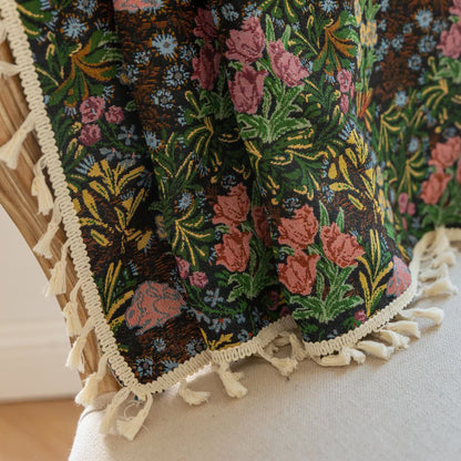 Rideau à pompons à motif floral rétro - image 8