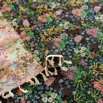 Rideau à pompons à motif floral rétro - image 9