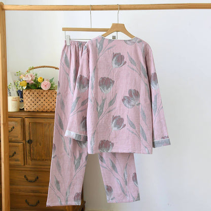 Ensemble de vêtements d'intérieur Tulip en gaze de coton jacquard - image 6