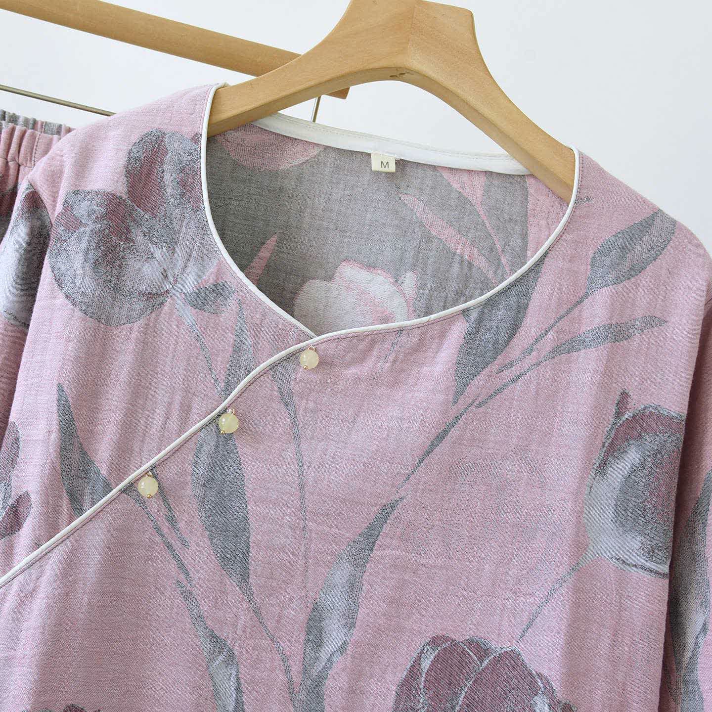 Ensemble de vêtements d'intérieur Tulip en gaze de coton jacquard - image 7