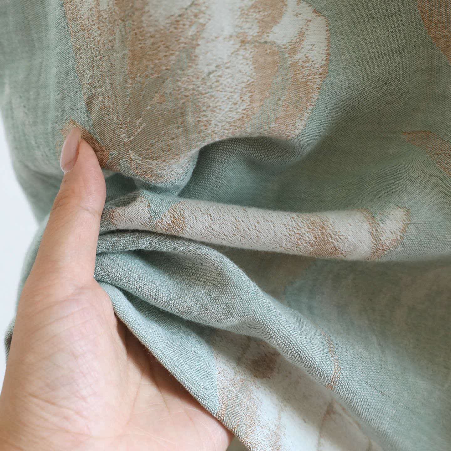 Chemise de nuit tulipe en jacquard de gaze de coton naturel - image 14