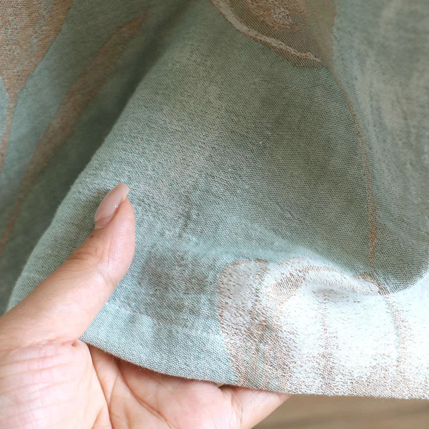 Chemise de nuit tulipe en jacquard de gaze de coton naturel - image 13