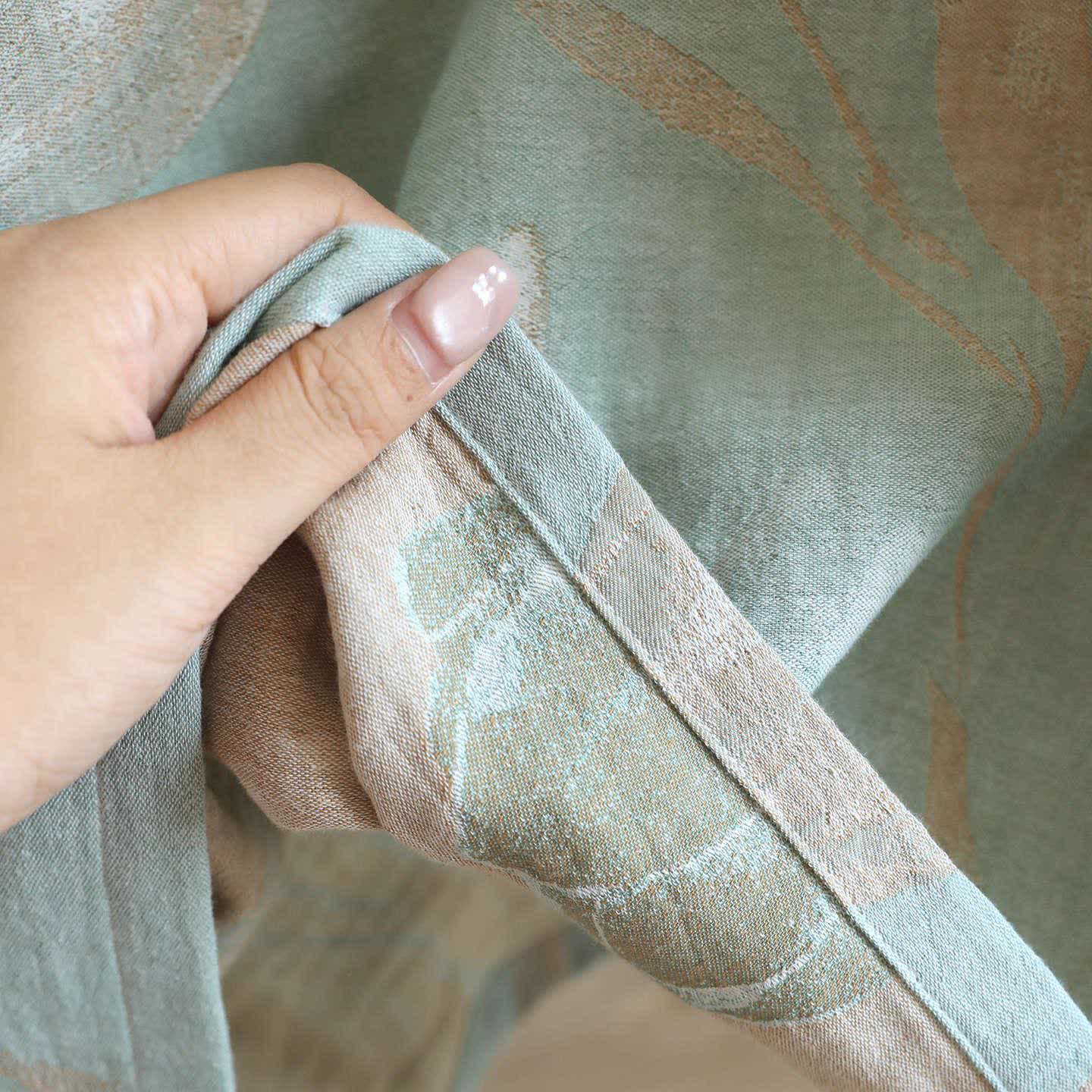 Chemise de nuit tulipe en jacquard de gaze de coton naturel - image 15