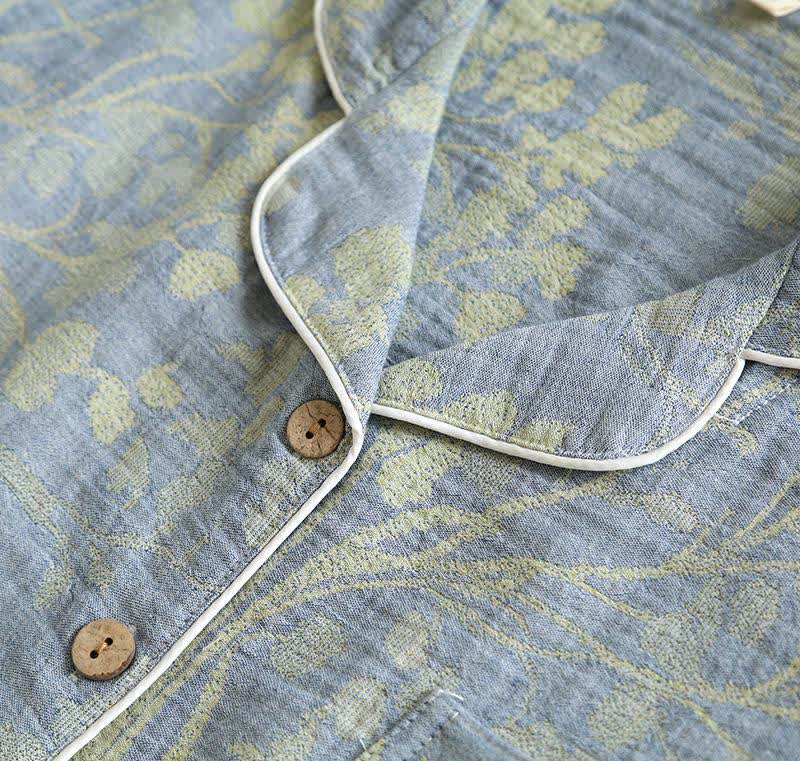 Ensemble de vêtements d'intérieur élégant en coton biologique à motif floral - image 7