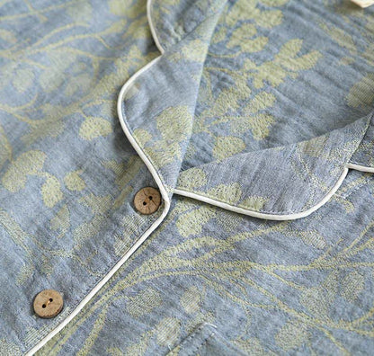 Ensemble de vêtements d'intérieur élégant en coton biologique à motif floral - image 7