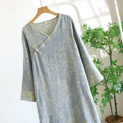 Élégante chemise de nuit en coton biologique à motif floral - image 6