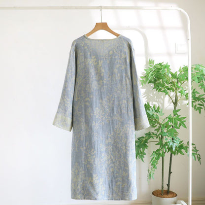 Élégante chemise de nuit en coton biologique à motif floral - image 5