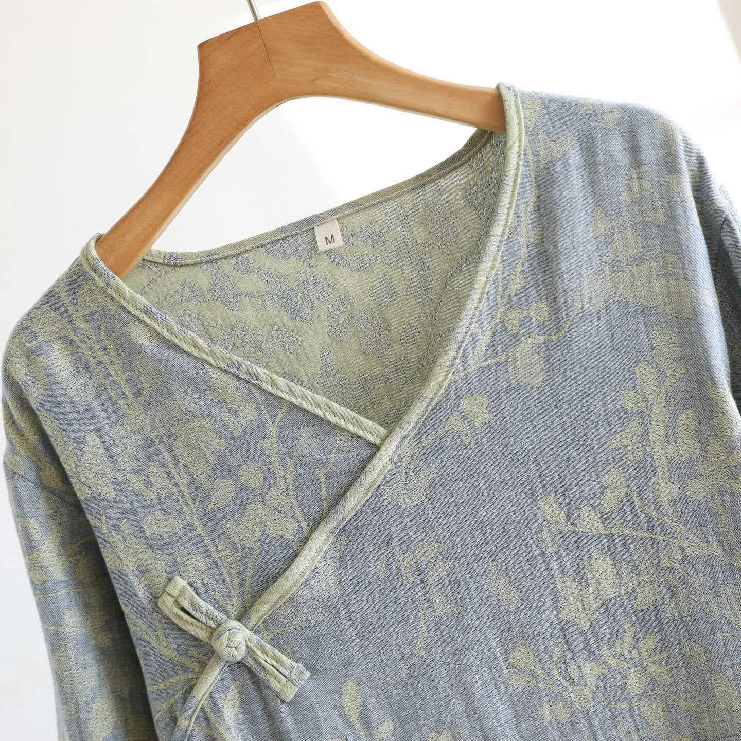 Élégante chemise de nuit en coton biologique à motif floral - image 7