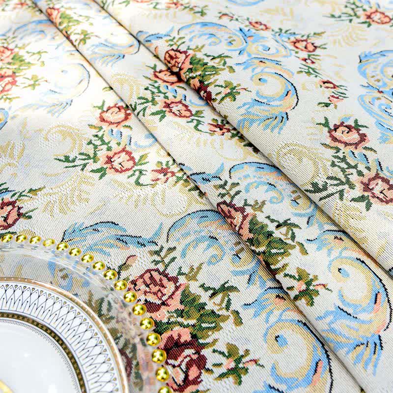 Nappe élégante à motif floral et bord festonné - image 6