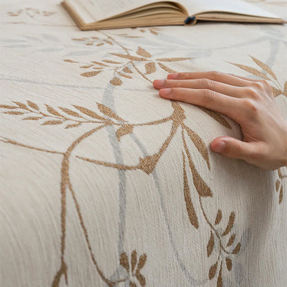 Couverture de canapé en chenille subtile avec motif de branches - image 4