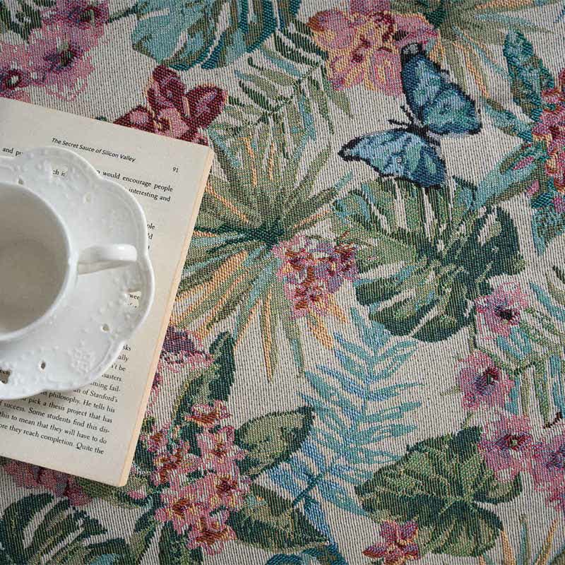 Couverture de canapé à motif papillon Monstera tropical - image 7