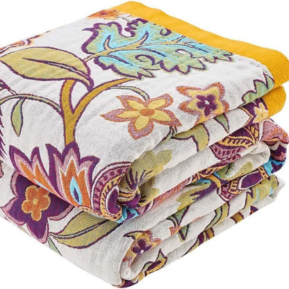 Couette en gaze de coton mousseline à motif floral rétro - image 5