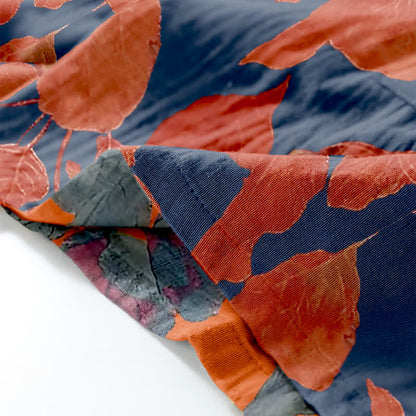 Ensemble de vêtements d'intérieur kimono en coton à imprimé feuilles botaniques - image 3