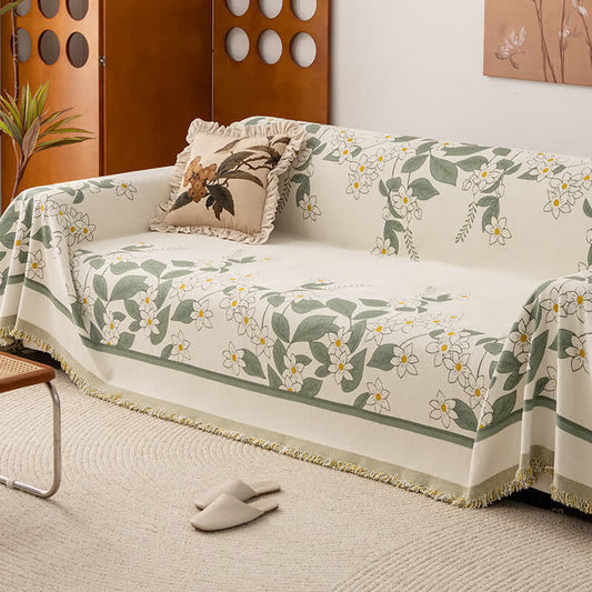 Jeté de canapé en chenille rustique Lily - 180cm x 340cm - image 1