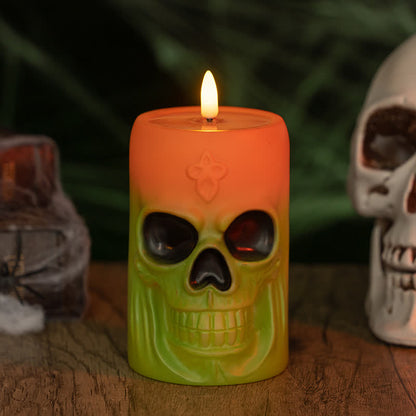 Décoration de veilleuse crâne d'Halloween - C - 1 pièce - 8,1 cm x 8,1 cm x 12,8 cm - image 7