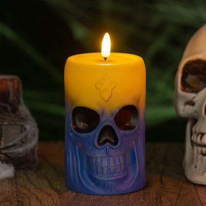 Décoration de veilleuse crâne d'Halloween - D - 1 pièce - 8,1 cm x 8,1 cm x 12,8 cm - image 8