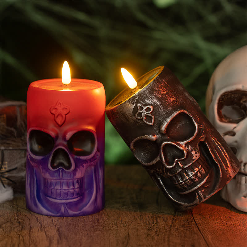Décoration de veilleuse crâne d'Halloween - image 2