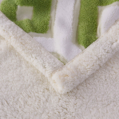 Couverture Sherpa Jacquard à motif géométrique - image 8
