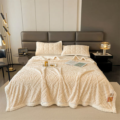 Couette florale luxueuse - Beige - 200cm x 230cm - image 15