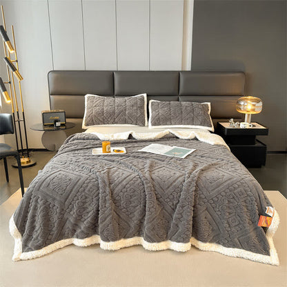 Couette florale luxueuse - gris foncé - 200cm x 230cm - image 17