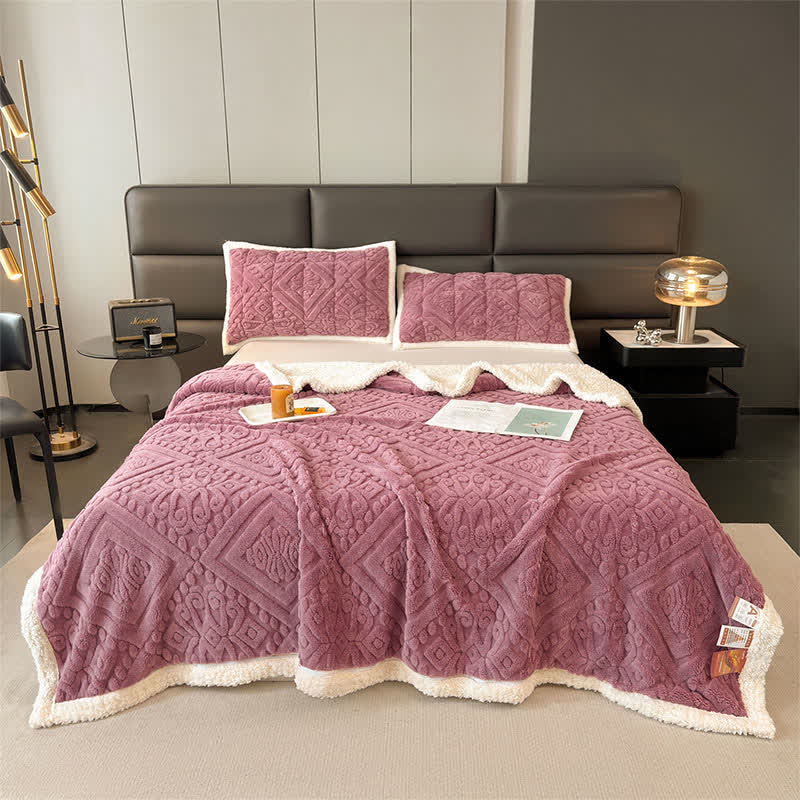 Couette florale luxueuse - rose foncé - 200cm x 230cm - image 16