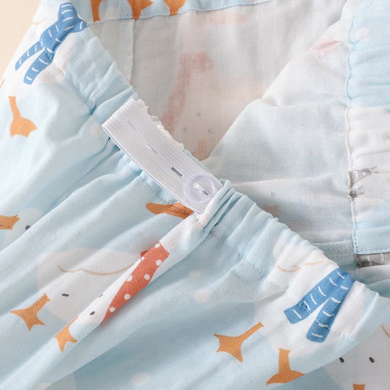 Pyjama kimono en gaze de coton avec oie de dessin animé - image 13