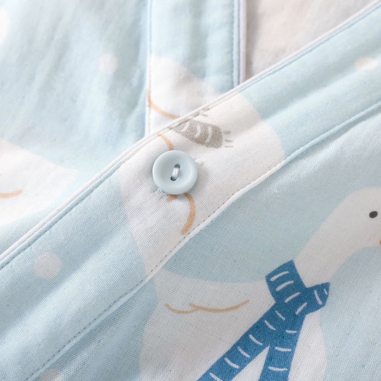 Pyjama kimono en gaze de coton avec oie de dessin animé - image 5
