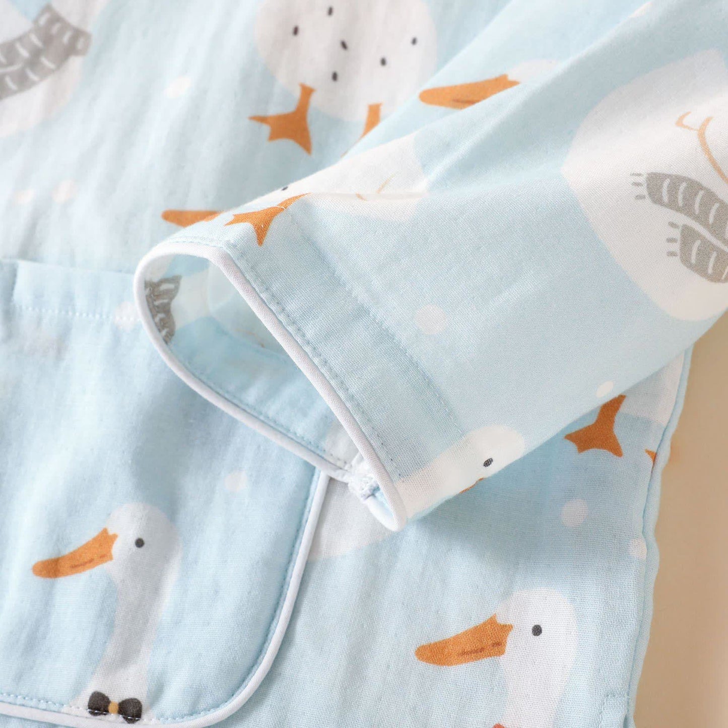 Pyjama kimono en gaze de coton avec oie de dessin animé - image 7