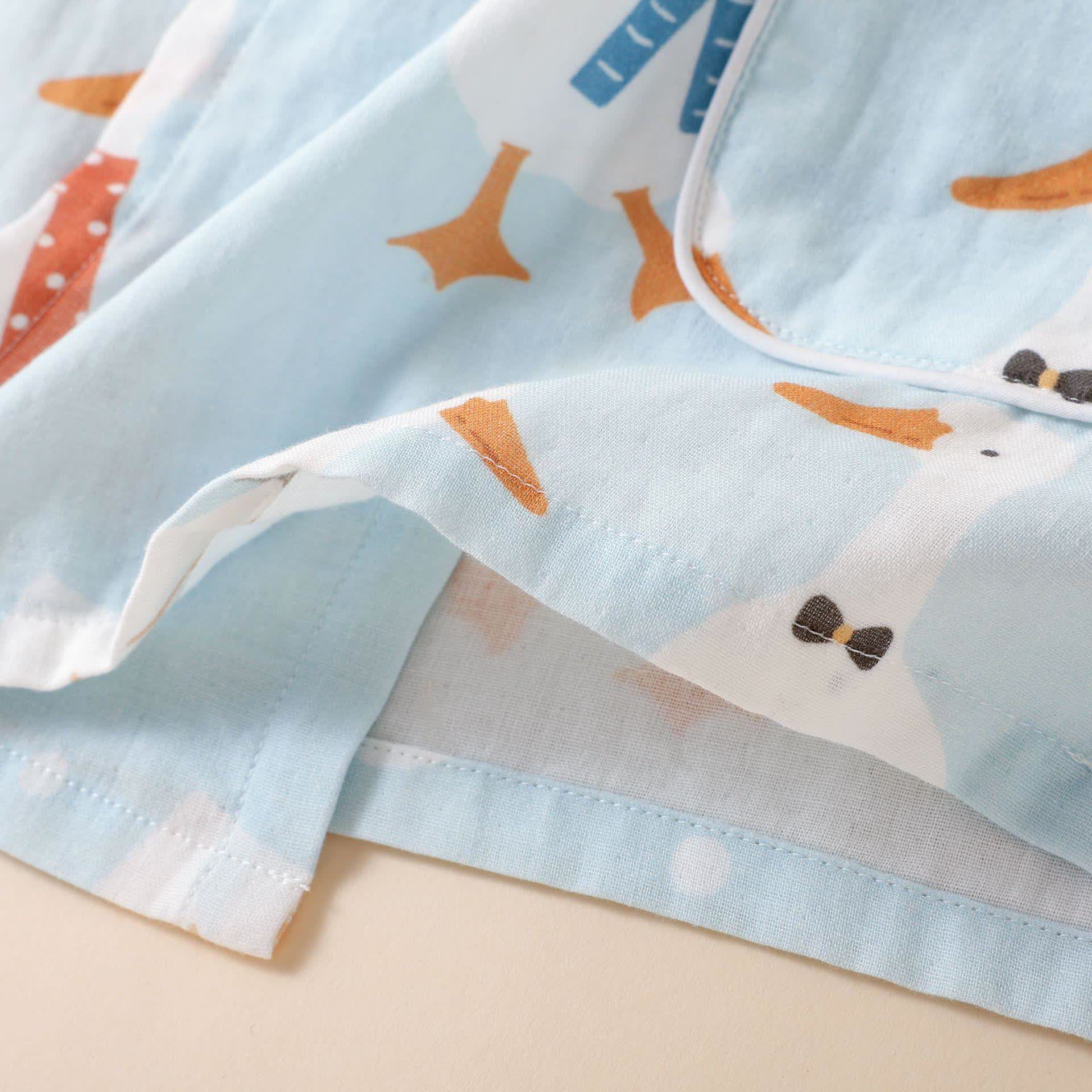Pyjama kimono en gaze de coton avec oie de dessin animé - image 9