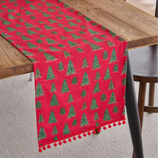 Chemin de table sapin de Noël - 33 cm x 275 cm - image 0