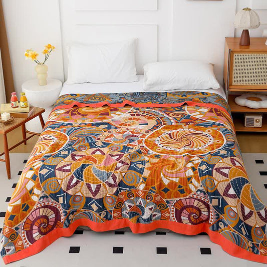 Couette en gaze de coton de style bohème - 200cm x 230cm - image 0