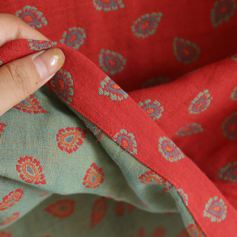 Pyjama jacquard d'inspiration cachemire en gaze de coton - image 9