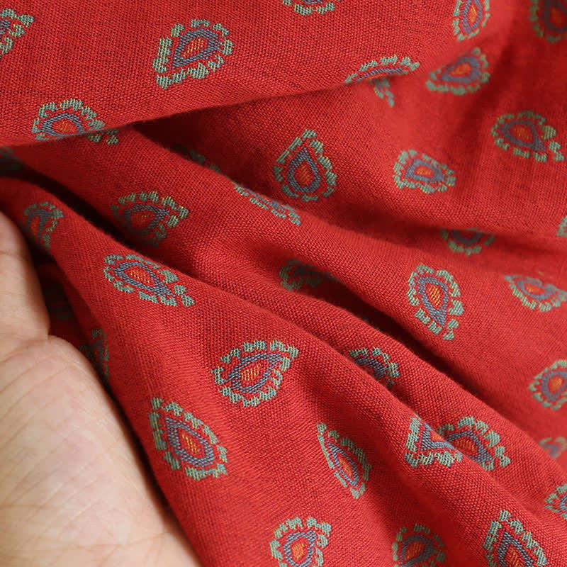 Pyjama jacquard d'inspiration cachemire en gaze de coton - image 11