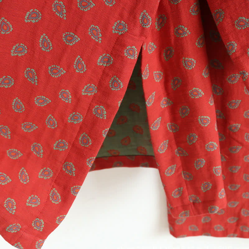 Pyjama jacquard d'inspiration cachemire en gaze de coton - image 8
