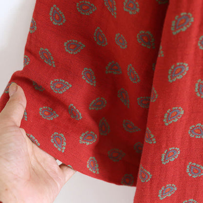 Pyjama jacquard d'inspiration cachemire en gaze de coton - image 7
