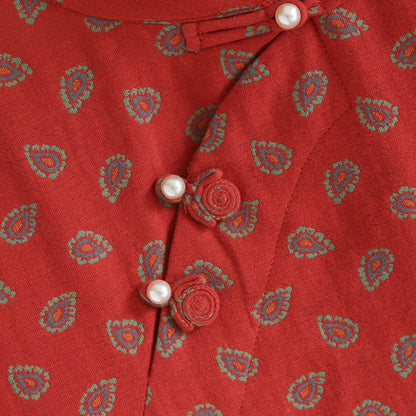 Pyjama jacquard d'inspiration cachemire en gaze de coton - image 5