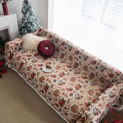 Couverture de canapé de Noël avec boules de cristal - image 3