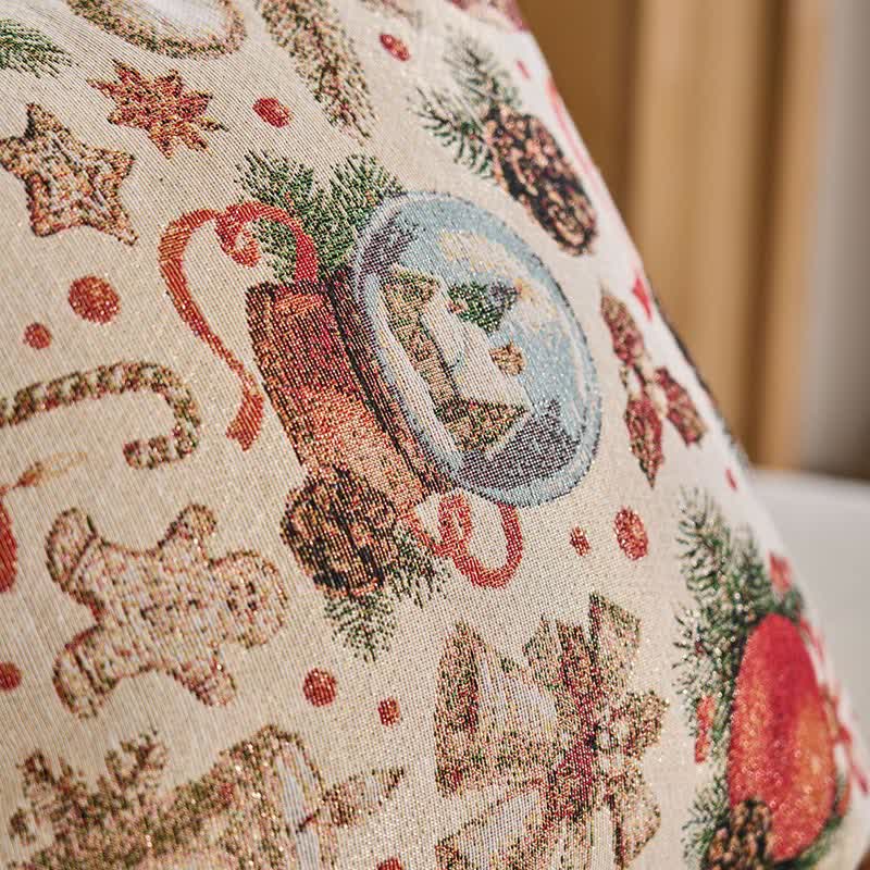 Coussin jacquard boule de cristal de Noël - image 3