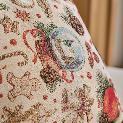 Coussin jacquard boule de cristal de Noël - image 3