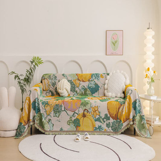 Couverture de canapé en citrouille pour la récolte - 180cm x 340cm - image 0