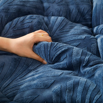 Couverture polaire luxueuse en relief - image 8