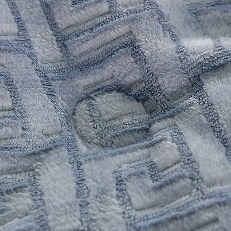 Couverture Sherpa avec gaufrage géométrique - image 10