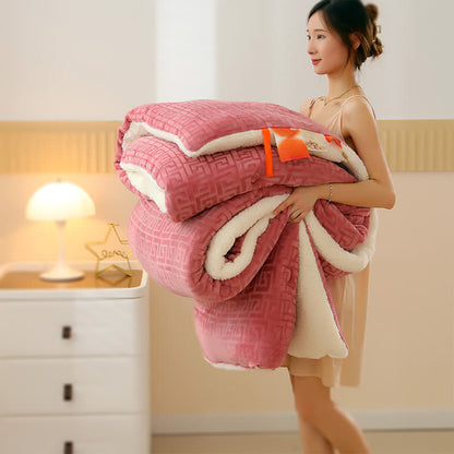 Couverture Sherpa avec gaufrage géométrique - image 11