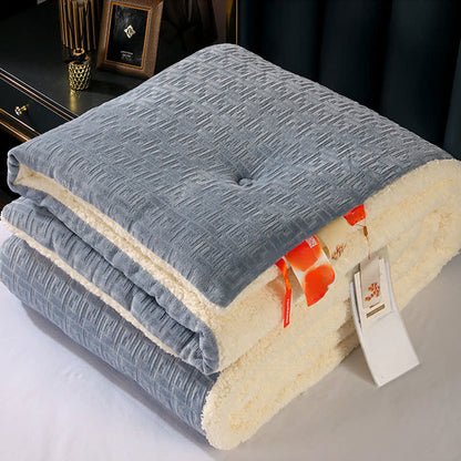 Couverture Sherpa avec gaufrage géométrique - image 8