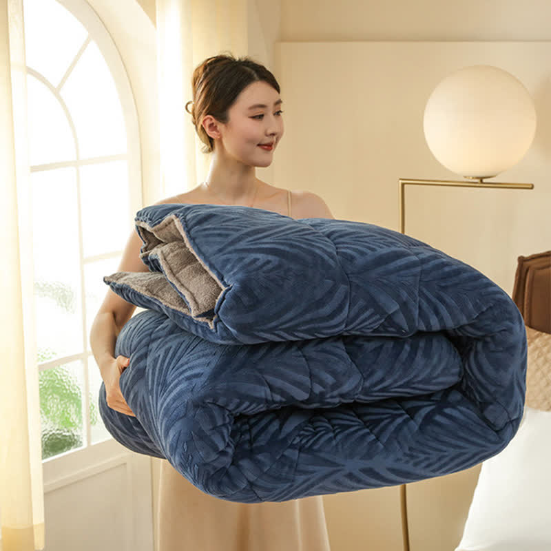 Couverture polaire luxueuse en relief - image 7