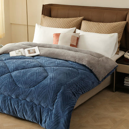 Couverture polaire luxueuse en relief - image 3